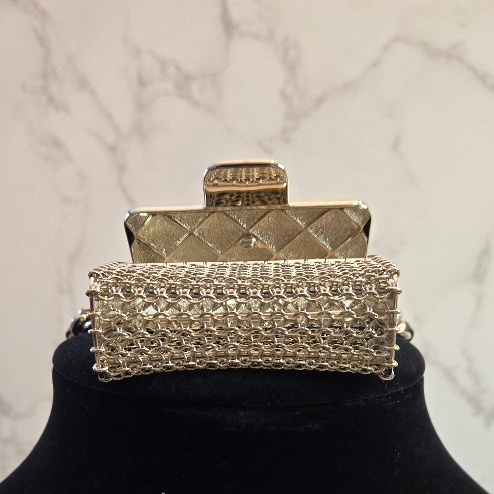 Chanel Micro Bag Necklace - Gold - Picture 4 of 15